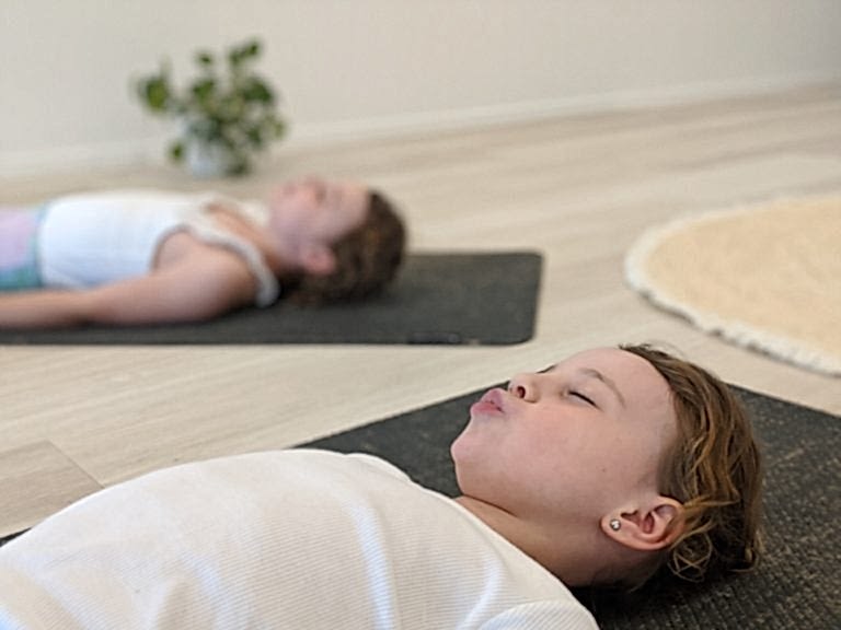 kids yoga sunshine coast girls breathing
