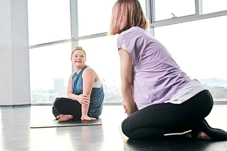 haven yoga studio buderim qld sunshine coast disability autism stroke inclusion ndis self managed plan manage service provider yoga barre pilates wellness yin girl smiling studio
